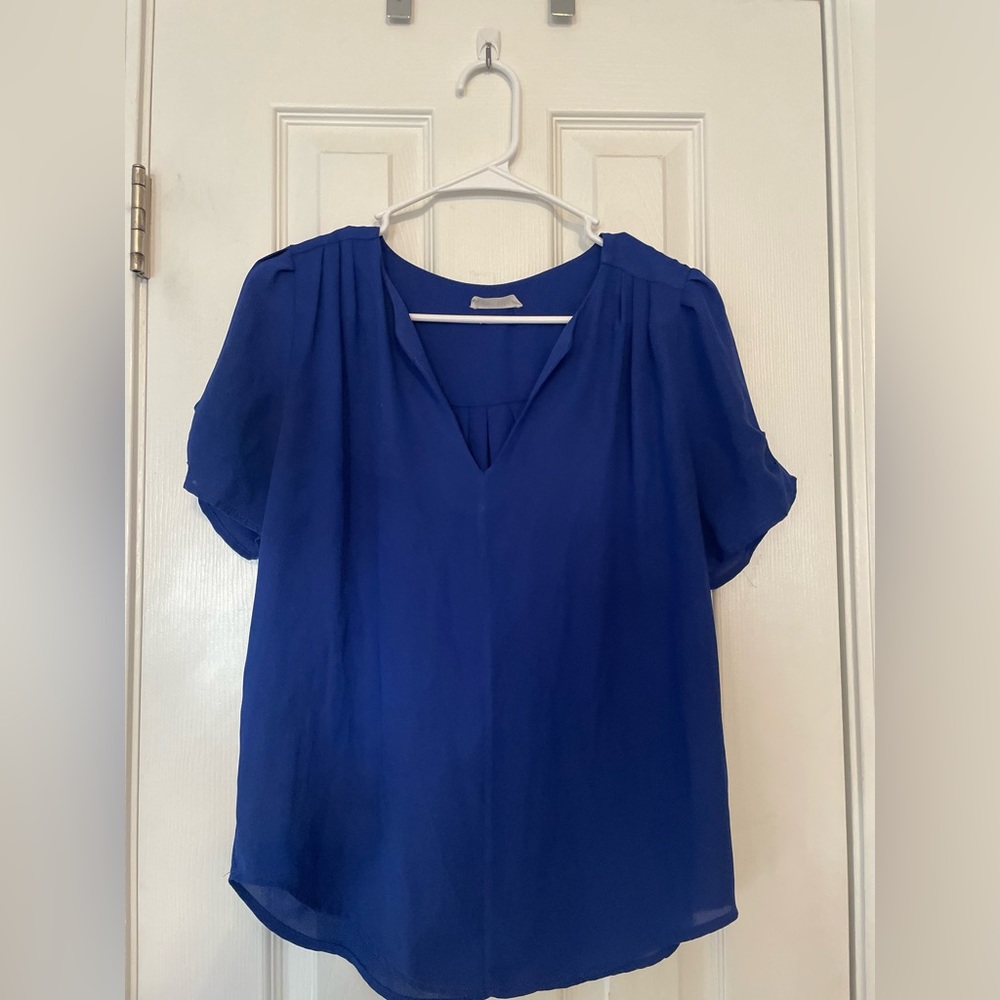 Royal Blue Blouse
